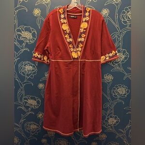 PLUS SIZED ESHAKTI popover tunic dress EMBROIDERED with pockets! 2x 20w